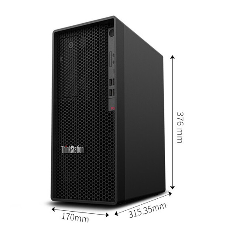 联想 ThinkStation P340 台式图形工作站设计分屏主机I7-10700/32G内存/1T硬盘/p2200