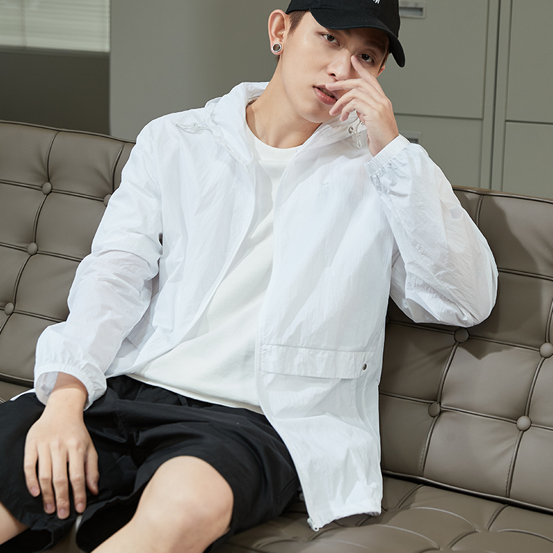 1件5折价1199元唐狮防晒衣男夏季新款外套男连帽防晒服轻薄透气潮流夏