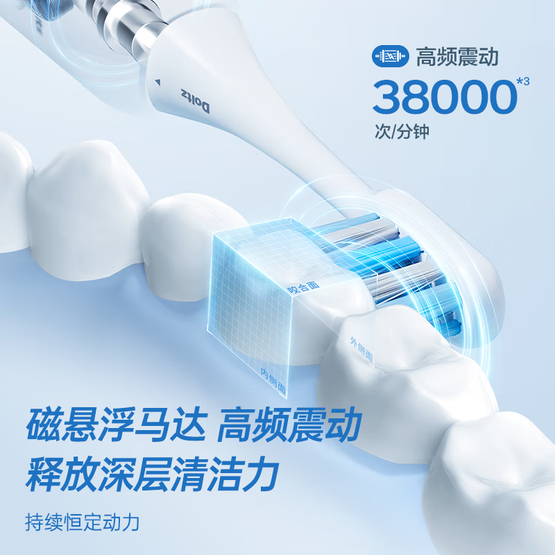 松下(Panasonic) 电动牙刷EW-DC01-Y 黄色高清大图