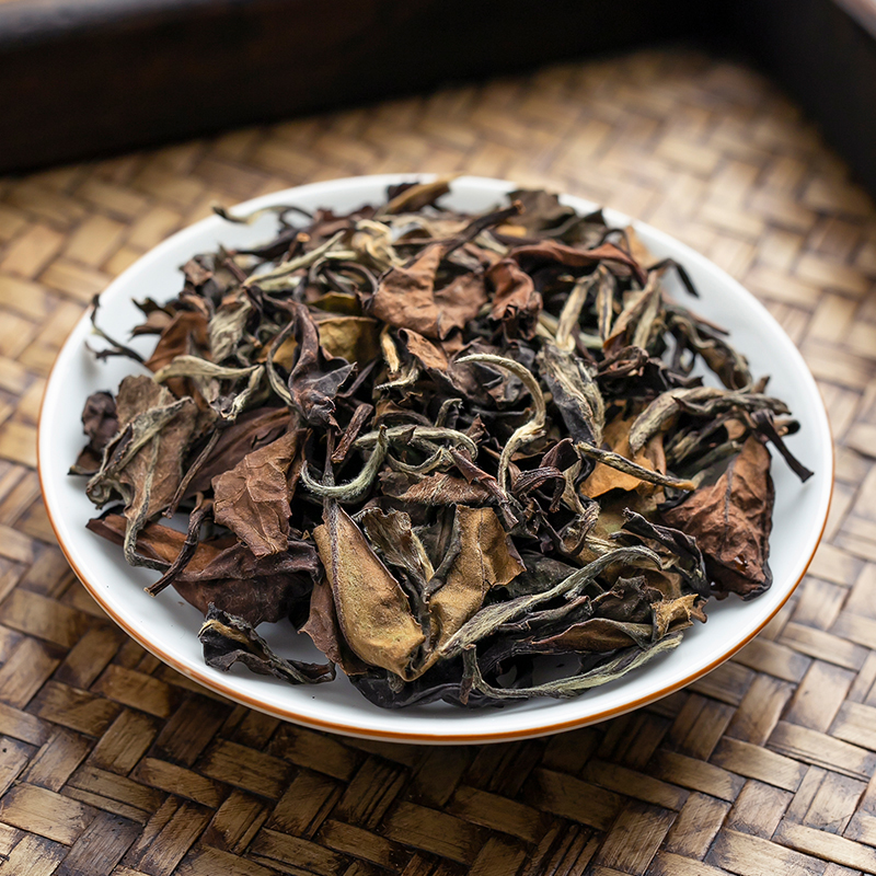 福鼎白茶陈年老白茶枣香老寿眉太姥山高山茶叶白牡丹花香贡眉散装高清大图