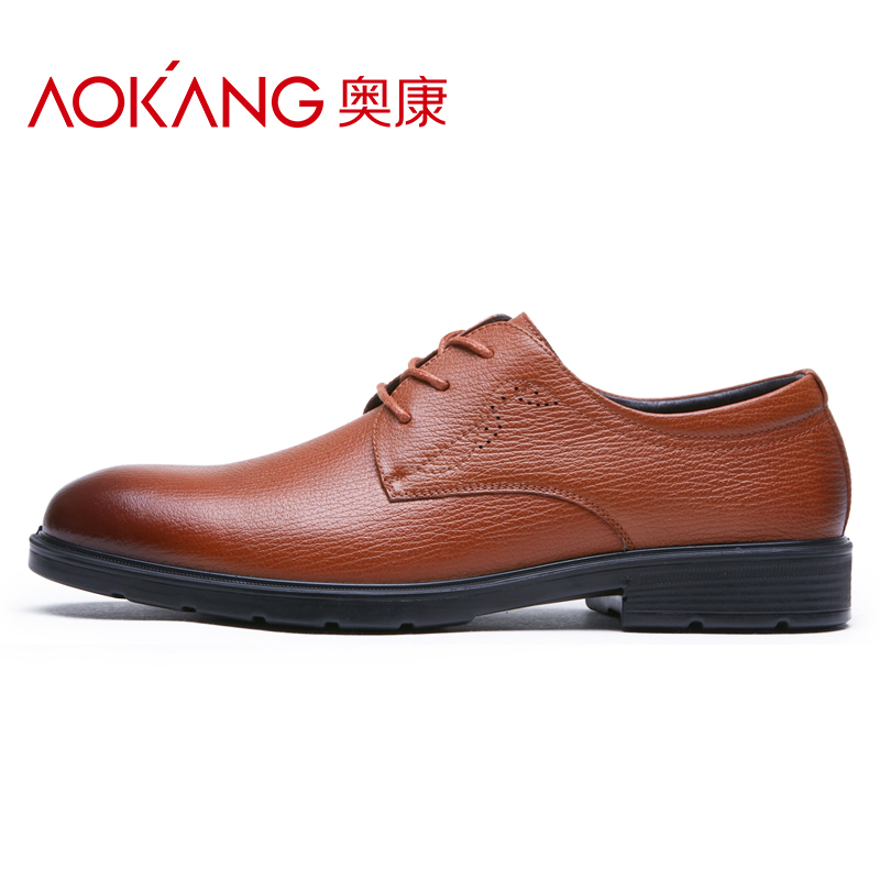 奥康男鞋春秋季商务正装皮鞋男士低帮单鞋商务休闲鞋男官方正品