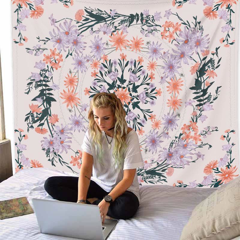 BONJEAN超大挂毯波西米亚墙布装饰床头卧室客厅瑜伽背景布北欧壁挂毯图片