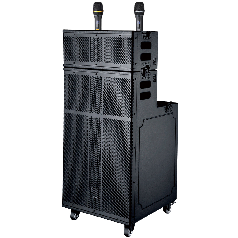 润普Runpu会议扩声拉杆音箱三分频15英寸低音野外作训户外扩音带话筒专业拉杆音响音箱RP-S-GLG15高清大图