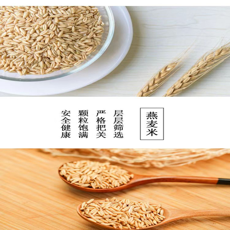 鲁强石磨源 燕麦 1kg 粗粮 五谷杂粮 酥田袋装高清大图