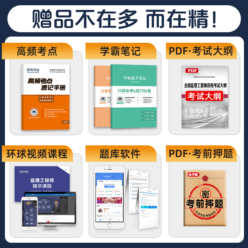 [友一个正版]环球网校2023年新版注册监理工程师考试教材配套历年真押题库试卷土木建筑土建2023建设工程合同管理三控高清大图