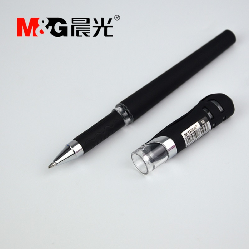 晨光(M&G) GP1115 拔盖中性笔 黑 0.7mm (12支/件) 2件装高清大图