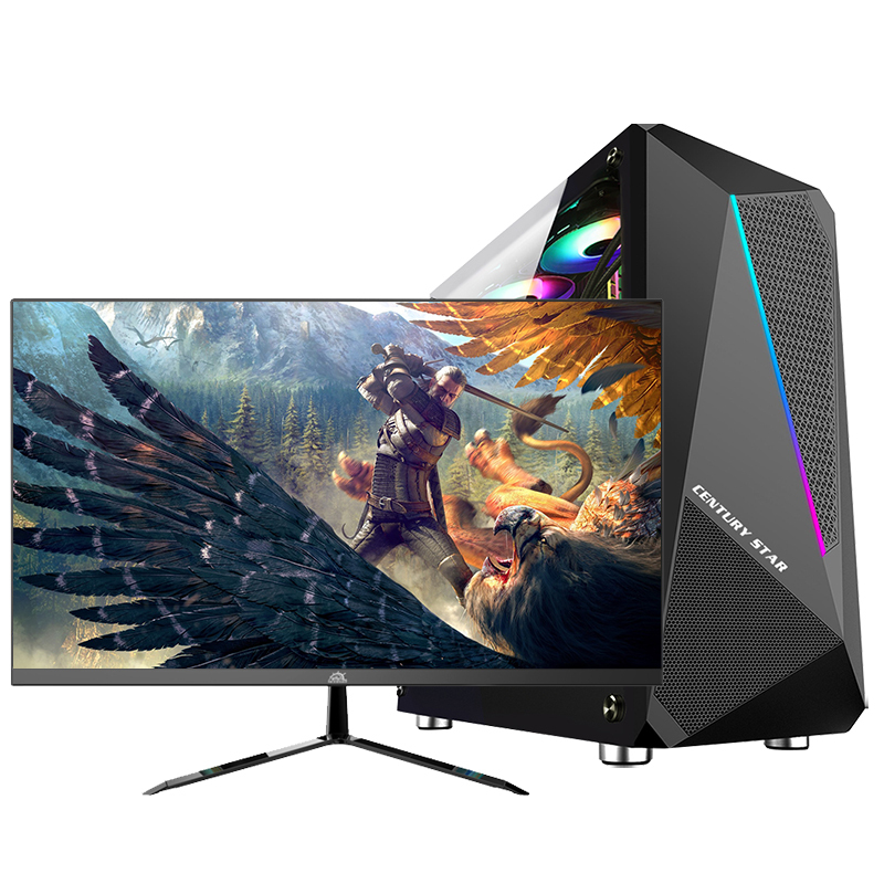 铭能 十代i5六核/GTX1060独显/16G DDR4内存/256G固态 台式机 台式电脑 DIY组装机 组装电脑 家用办公电脑主机 商务设计电脑台式 学生游戏电脑+21.5英寸