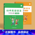 初中英语语法大全（讲解+练习）2本 初中通用 【正版】易蓓小学初中英语语法专项训练练习题英语时态知识点大全动词过去式点初