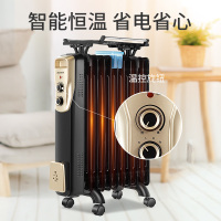奥克斯(AUX)取暖器电油汀家用电暖器片11片加宽油丁防烫电热取暖气暖风机电暖气片 NSC-200-11F1 11片油汀