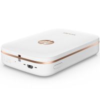 惠普(hp) sprocket100 手机照片打印机家用迷你便携式彩色相片冲印机 纯白色 套餐四