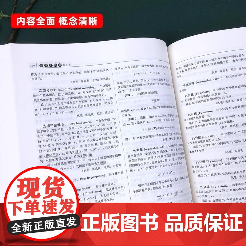 数学大辞典 第二2版 数学大词典辞典数学字典 数学专业名词术语查询工具书 代数学微分几何数论 科学出版社 正版书籍高清大图