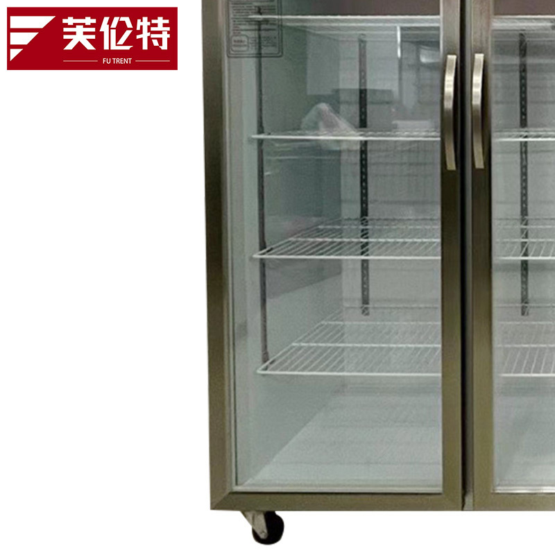 芙伦特大商用冷藏展示柜大三门风冷冰箱商用厨房大容量冰柜食堂餐饮酒店后厨冷藏玻璃展示柜FLT-GT-SMLC-FL高清大图
