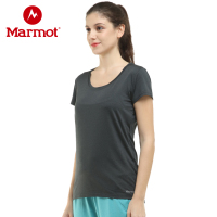 Marmot/土拨鼠户外运动女士速干T恤轻薄透气短袖