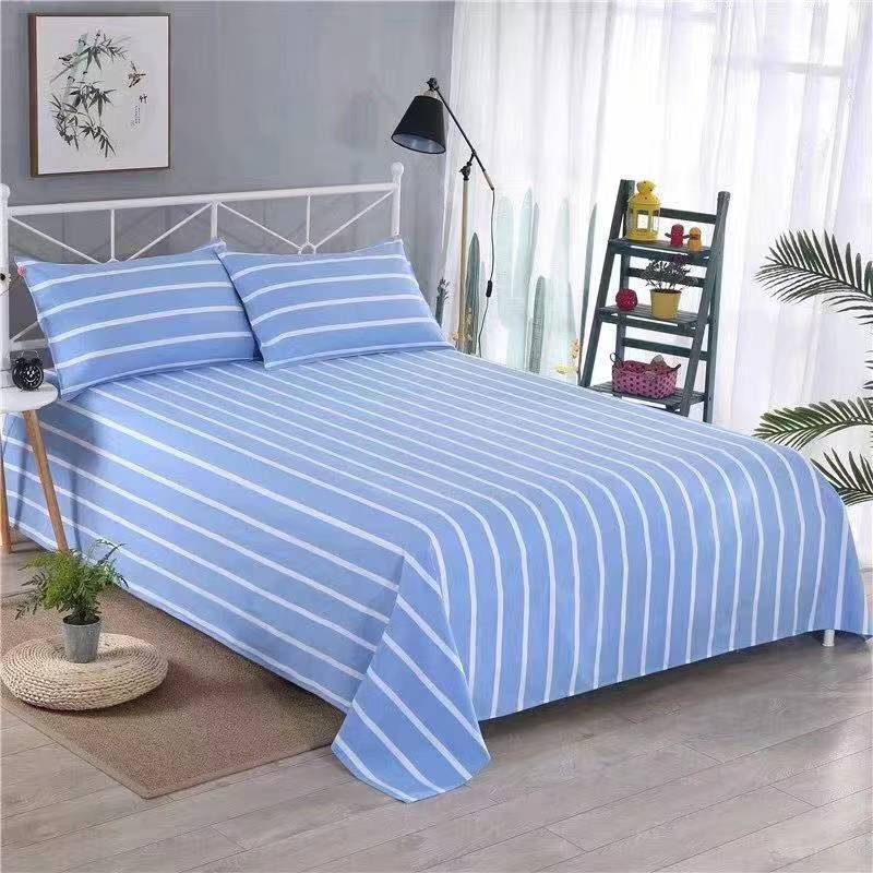 蓝色粗布床单 150*230cm高清大图