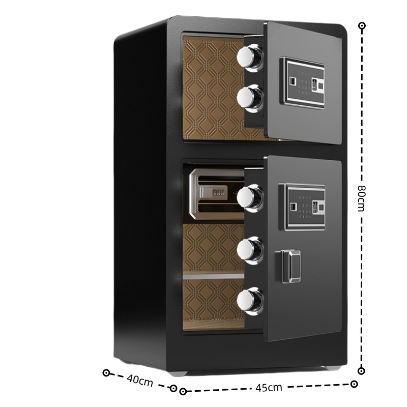 怡卓欧资料保密柜双门80CM指纹密码台高清大图