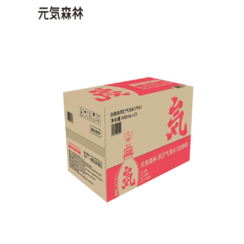 白桃味无糖无热量苏打水气泡水饮料汽水480ml*12瓶/箱