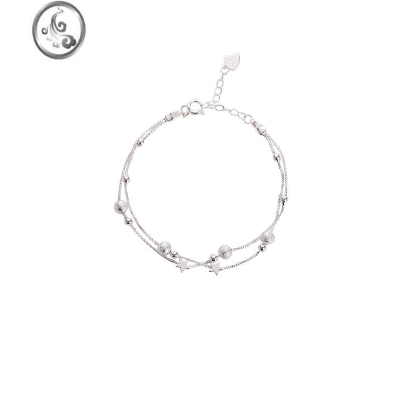 JiMi双层星星手链女ins小众设计2023年新款潮百搭精致手饰高级感手环图片