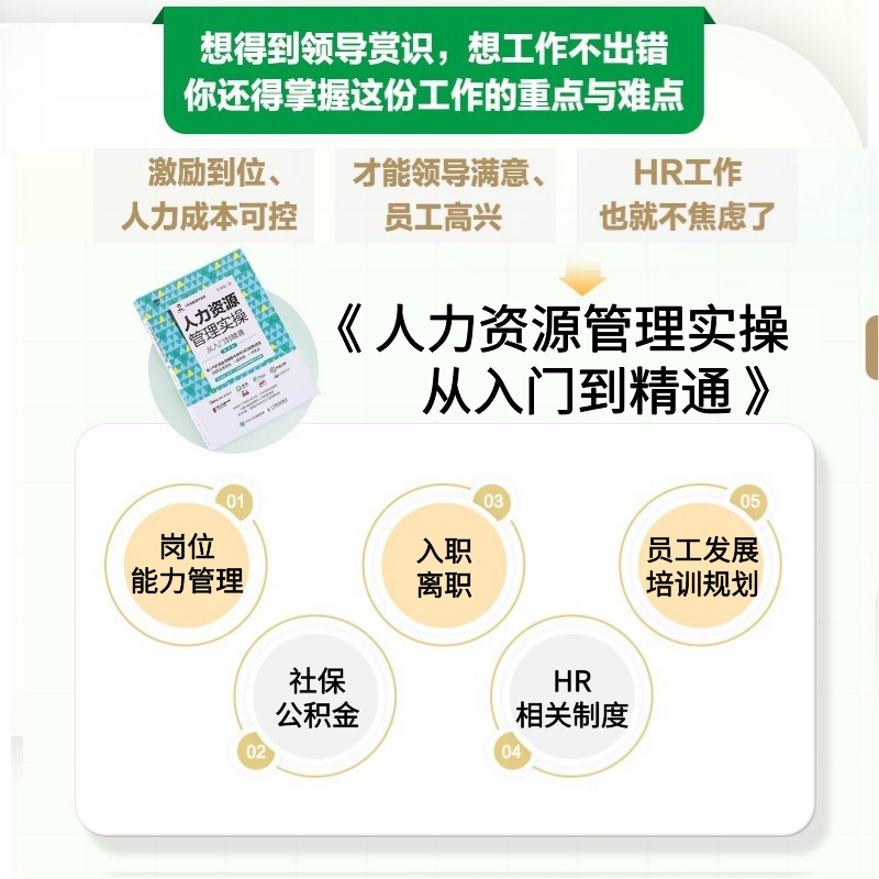 人力资源管理实操套装3册 [正版]人力资源管理实操从入门到精通绩效管理与量化考核薪酬管理实操常见问题解析HR提升人力资源高清大图