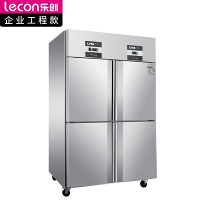 乐创(lecon)立式风冷双温四门高深柜LC-GD-A14