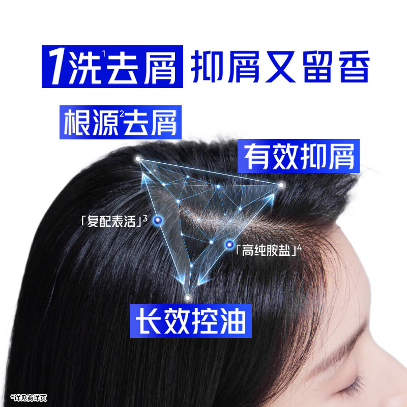 海飞丝 去屑洗发水金榜男士女士丝质柔滑 洗头膏洗发露柔顺 1KG高清大图