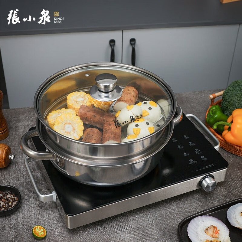 张小泉-不锈钢二层汤蒸锅C32140100
