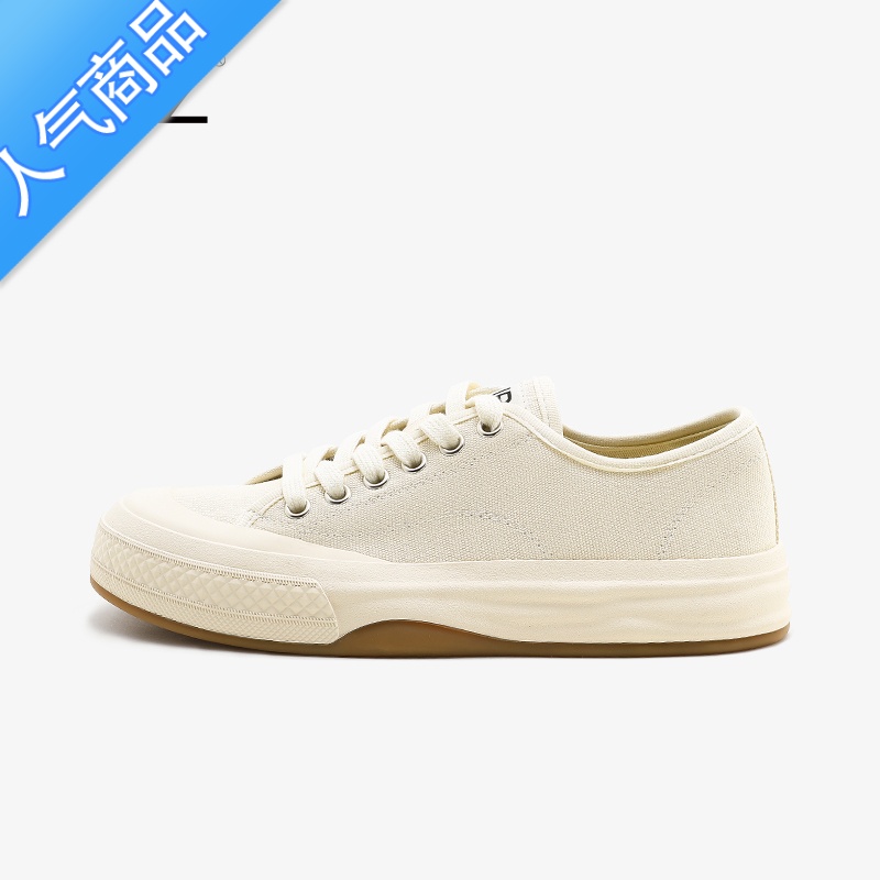 SUNTEKBZ防水帆布鞋女春夏款2023新款女生百搭小白鞋透气 复古休闲板鞋高清大图