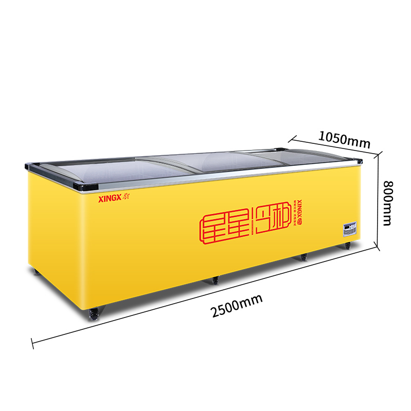 星星xingxsdsc1500b1430升冰柜冷柜卧式展示柜冰柜商用推拉门冷藏柜