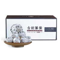 茗纳百川 茶叶 云南普洱茶生茶小沱茶春茶散装 2020年古树藤条生龙珠240克 半斤约30粒