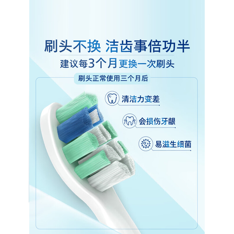 飞利浦(PHILIPS)声波电动牙刷钻石3系 HX5171/04粉高清大图