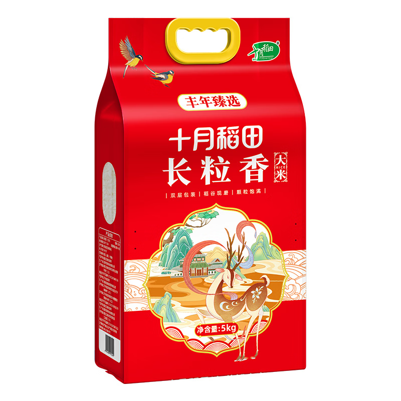 十月稻田 大米 丰年臻选长粒香大米 5kg高清大图