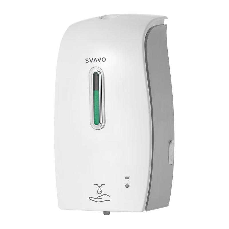 瑞沃自动感应皂液器免打孔泡沫洗手液盒壁挂洗手液机酒店卫生间皂液盒 PL-151045 灰色【滴液/600ml】