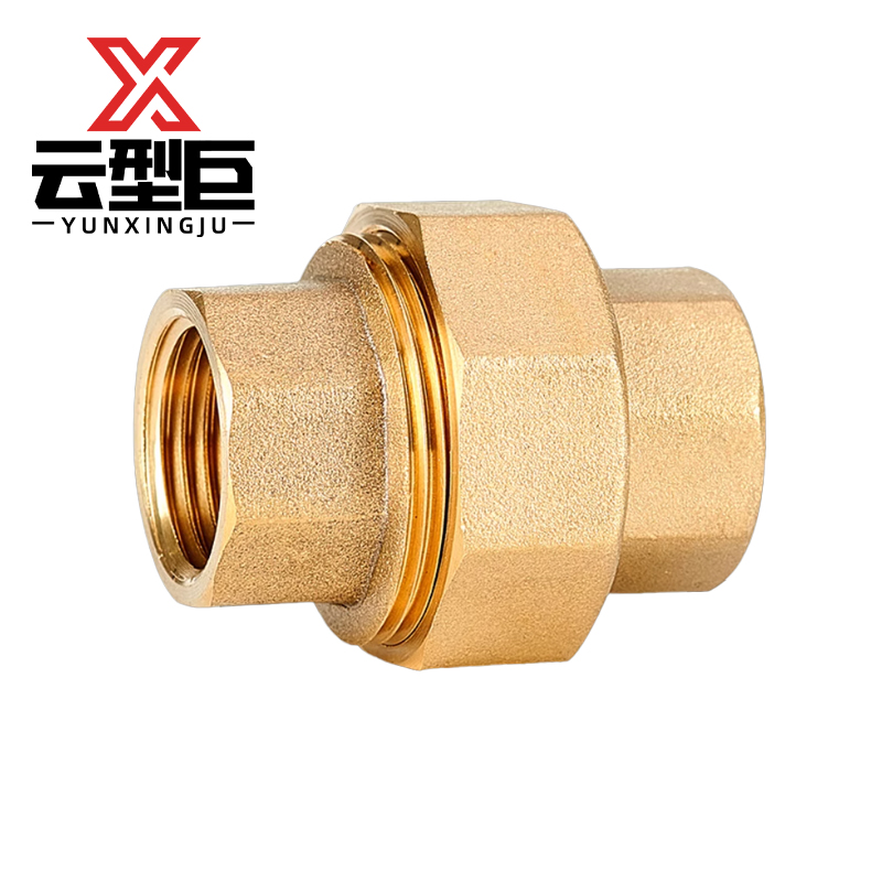 云型巨 铜内丝活接 铜管件接头配件 DN25 个高清大图