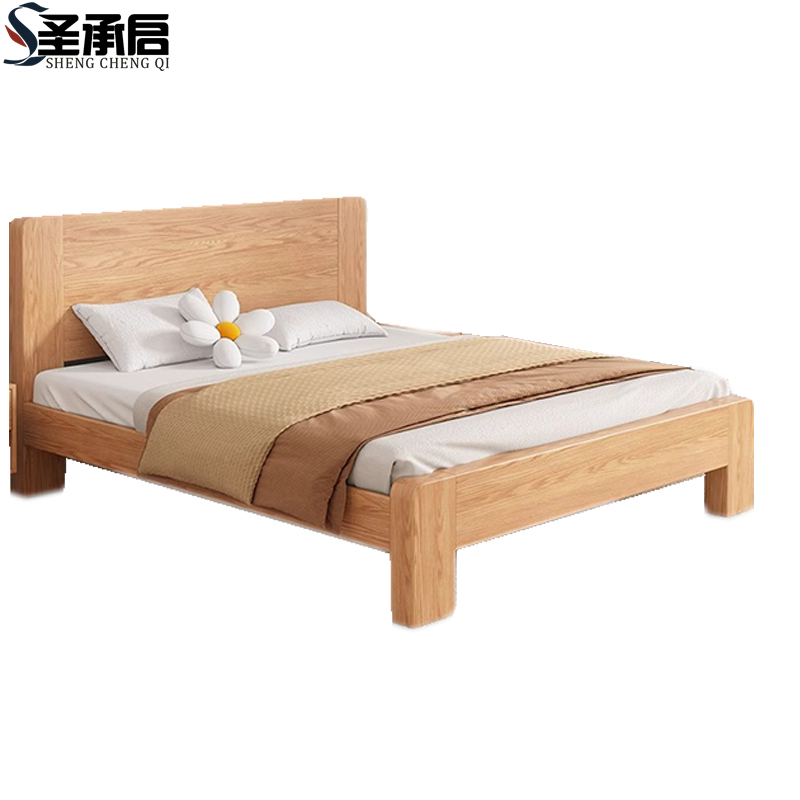 圣承启 木床 单人床张高清大图