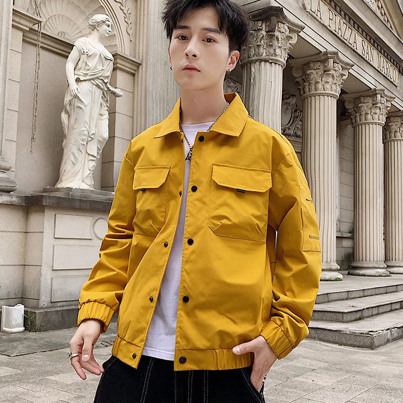 梵克公牛男士外套春秋款20新款韩版潮流帅气机能夹克休闲百搭上衣服