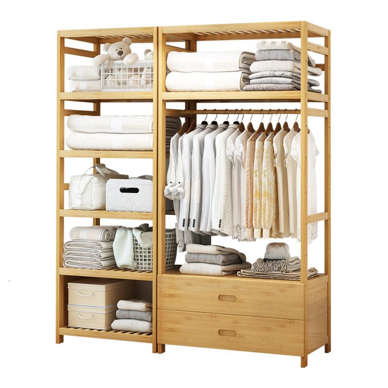 森美人衣柜简约现代经济型组装实木板式省空间卧室简易衣橱经济型大衣柜高清大图