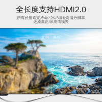 绿联 HDMI线高清2.0版 HDMI光纤线 4K发烧级转换线连接线60hz电脑电视连接投影仪显示器数据3D视频线加长线