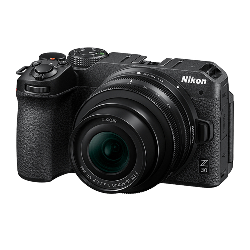 尼康Nikon Z30 微单相机 16-50mm f/3.5-6.3 VR广角变焦镜头 半画幅 黑色 海外版高清大图