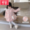 可莉允女童棉服冬装2022新款洋气女宝宝棉衣外套新年夹棉拜年服冬季棉袄