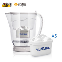 爱泉仕 Aqua Select 净水壶 炫彩白whale-WH 3,5L/升 复合超滤净水壶 滤水无碳粉 3-5人