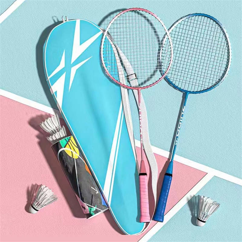 魅扣羽毛球拍耐打高弹力成人男女学生专业打不烂套装