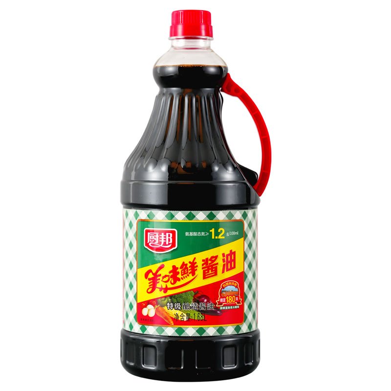 厨邦美味鲜酱油1.68L 180天酿造 特级生抽家用调味料