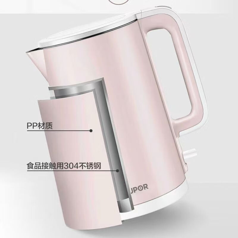 苏泊尔(SUPOR) 电热水壶家用烧水壶不锈钢内胆 双层保温防烫电水壶 SW-15S02A高清大图