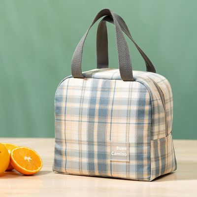 柠檬海盐 日系饭盒袋子冷藏包铝箔保温袋手提便当包加厚饭袋时尚外出JK