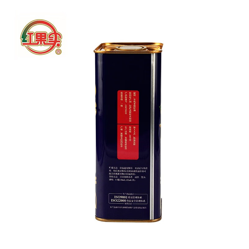 红果实新疆有机亚麻籽油1.5L罐装食用油 有机食品认证 可口服 月子油高清大图