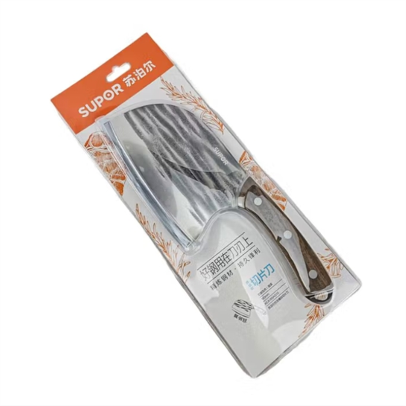 苏泊尔S仿古锤纹切片刀古法锤纹家用圆头切刀具不锈钢KEA165AG10 /24高清大图