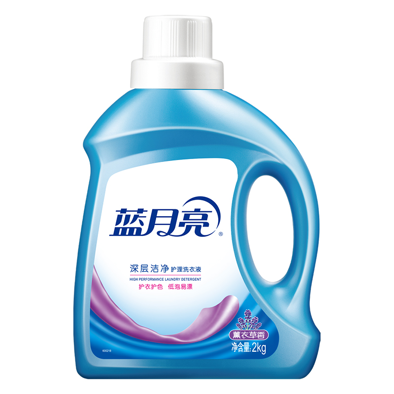 蓝月亮洗护套装:薰衣草洁净洗衣液2kg+柔润樱花内衣专用洗衣液500g+薰衣草绿色柔顺剂袋装500g 祛渍呵护高清大图