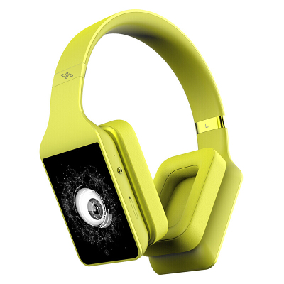 闻奇 VINCI智能头机1.5lite版 智能操作 HIFI音效 头戴式无线蓝牙运动耳机 黄色版