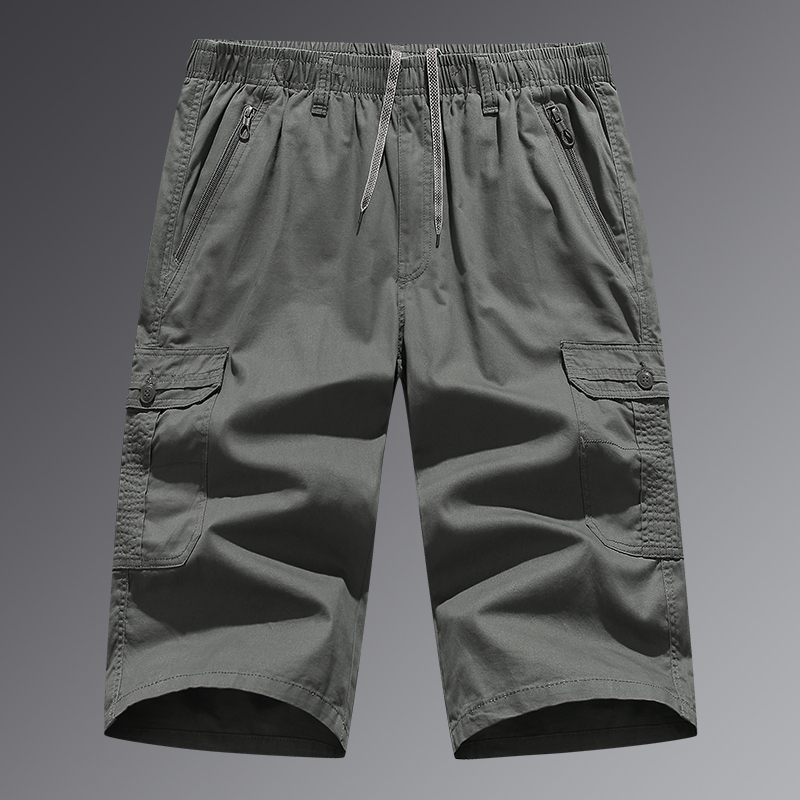 渔人船长夏季纯棉工装短裤运动休闲裤中裤七分裤