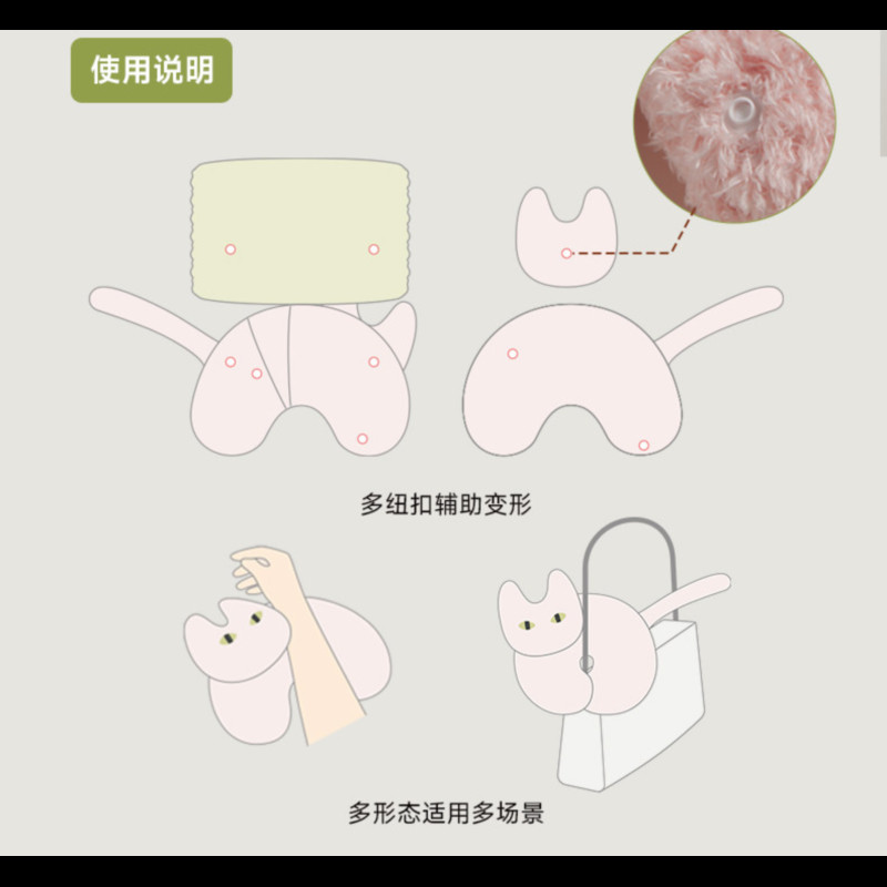 冇心心暖暖手袋 暖黑猫 SW010高清大图