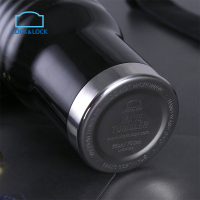 乐扣乐扣（lock&lock）海浪真空保温汽车杯304不锈钢保温杯 LHC4147BLK-OCH 黑色 500ml